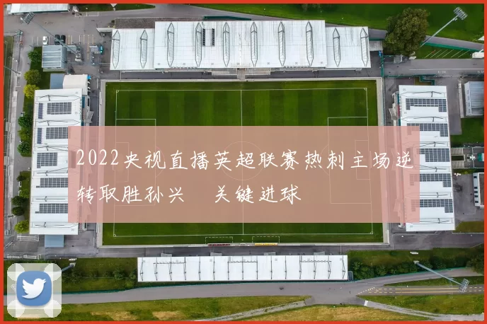 2022央视直播英超联赛热刺主场逆转取胜孙兴慜关键进球